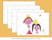 Load image into Gallery viewer, Co-parenting Journal and Planner for Children promotes creativity and free expression
